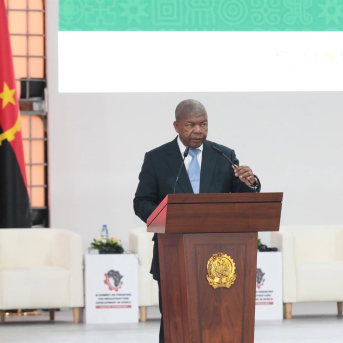 El presidente de Angola, Joao Lourenço, durante una rueda de prensa en la capital angoleña, Luanda, en octubre de 2025 (archivo) Europa Press/Contacto/Julio Kikebu