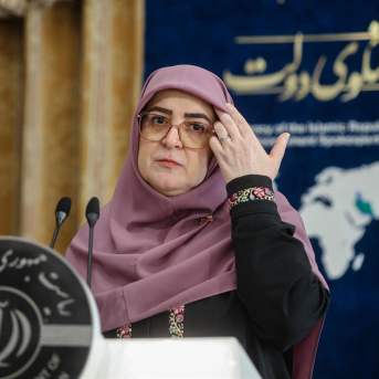 La portavoz el Gobierno de Irán, Fatemé Mohajerani, durante una rueda de prensa en octubre de 2025 en Teherán (archivo) Europa Press/Contacto/Foad Ashtari La portavoz el Gobierno de Irán, Fatemé Mohajerani, durante una rueda de prensa en octubre de 2025 en Teherán (archivo) Europa Press/Contacto/Foad Ashtari