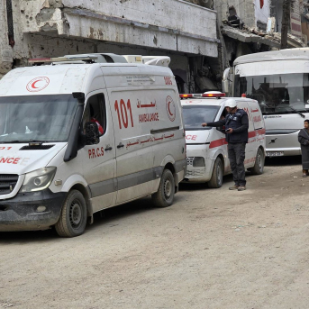 Un grupo de pacientes es evacuado de la Franja de Gaza a través del paso de Rafá, en la frontera con Egipto, el 9 de febrero de 2026 (archivo) Europa Press/Contacto/Tariq Mohammad