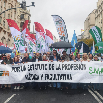 Manifestación ‘Todos unidos por un objetivo común: el estatuto propio’, a 15 de noviembre de 2025, en Madrid (España). Ricardo Rubio - Europa Press