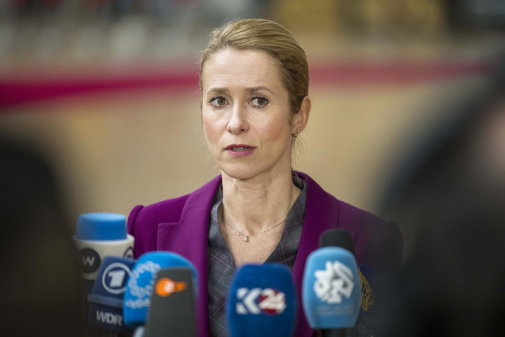La Alta Representante de la UE, Kaja Kallas, en una cumbre europea.  Europa Press/Contacto/Wiktor Dabkowski