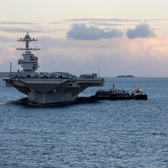 El portaaviones Gerald Ford  Europa Press/Contacto/Christopher Drost