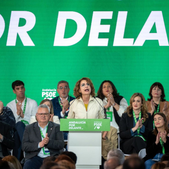 La secretaria general del PSOE-A, María Jesús Montero, clausura el XV Congreso Regional del PSOE de Andalucía. A 23 de febrero de 2025 en Granada, Andalucía (España). (Foto de archivo). Francisco J. Olmo - Europa Press La secretaria general del PSOE-A, María Jesús Montero, clausura el XV Congreso Regional del PSOE de Andalucía. A 23 de febrero de 2025 en Granada, Andalucía (España). (Foto de archivo). Francisco J. Olmo - Europa Press