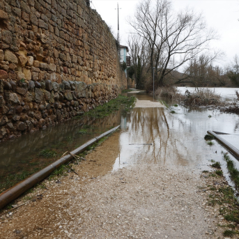 Río Duero a su paso por Soria capital, a 10 de febrero de 2026, en Soria, Castilla y León (España). Europa Press.