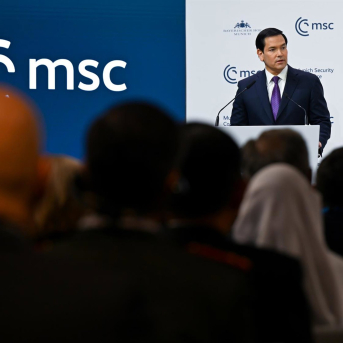 Marco Rubio en la Conferencia de Seguridad de Múnich Sven Hoppe/dpa Marco Rubio en la Conferencia de Seguridad de Múnich Sven Hoppe/dpa