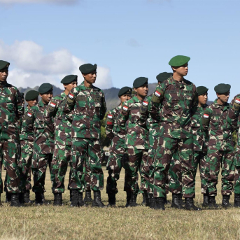Militares de las Fuerzas Armadas de Indonesia (archivo) FUERZAS ARMADAS DE INDONESIA Militares de las Fuerzas Armadas de Indonesia (archivo) FUERZAS ARMADAS DE INDONESIA
