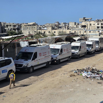 Pacientes palestinos a la espera de su evacuación a través del paso de Rafá Europa Press/Contacto/Tariq Mohammad