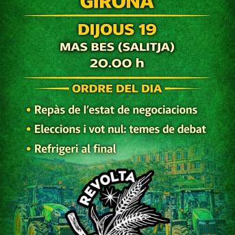 Revolta Pagesa llama al voto nulo en las elecciones agrarias y reclama reformar el sistema