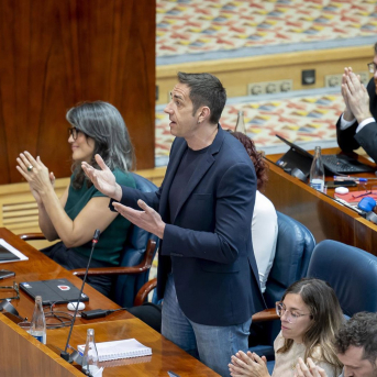 El diputado de Más Madrid, Emilio Delgado, durante un pleno en la Asamblea de Madrid Alberto Ortega - Europa Press