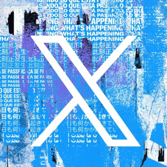 Logo de la red social X (antigua Twitter) X