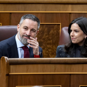 El presidente de Vox, Santiago Abascal, y la portavoz de Vox en el Congreso, Pepa Millán, durante una sesión plenaria, en el Congreso de los Diputados, a 12 de febrero de 2026, en Madrid (España). Alberto Ortega - Europa Press El presidente de Vox, Santiago Abascal, y la portavoz de Vox en el Congreso, Pepa Millán, durante una sesión plenaria, en el Congreso de los Diputados, a 12 de febrero de 2026, en Madrid (España). Alberto Ortega - Europa Press