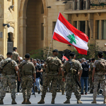 Militares del Ejército libanés en la capital, Beirut Marwan Naamani/dpa Militares del Ejército libanés en la capital, Beirut Marwan Naamani/dpa