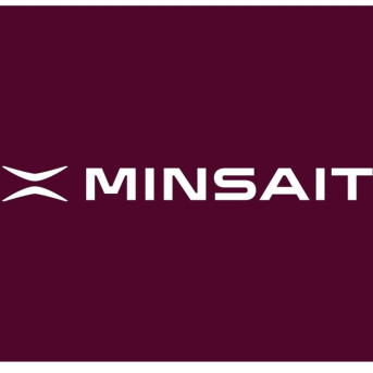 Logo de Minsait, la filial tecnológica de Indra MINSAIT Logo de Minsait, la filial tecnológica de Indra MINSAIT