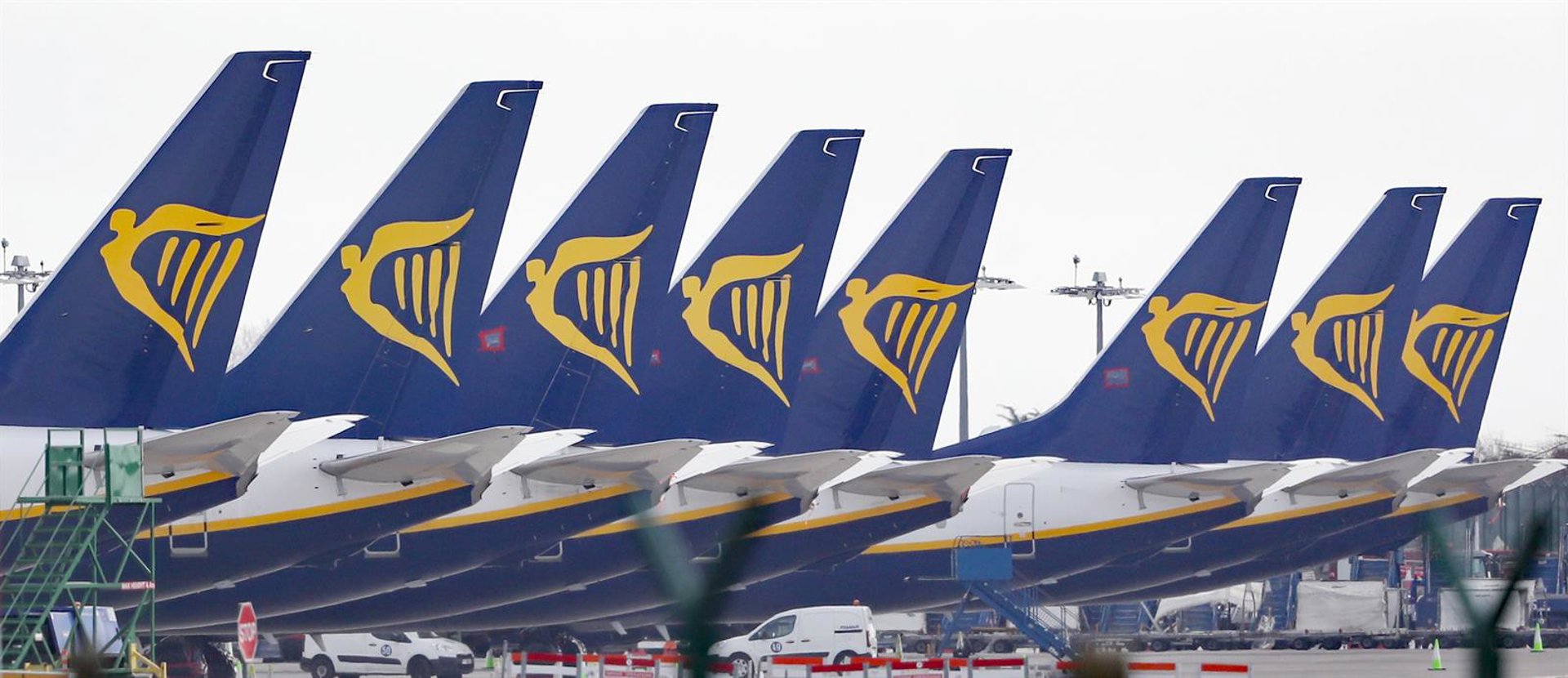 Aviones de Ryanair.  Niall Carson/PA Wire/dpa
