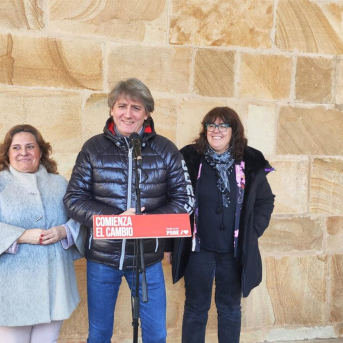 Carlos Martínez Junto A Las Candidatas Por El PSOE En Soria Esther Pérez (Izda) Y Ana Alegre EUROPA PRESS Carlos Martínez Junto A Las Candidatas Por El PSOE En Soria Esther Pérez (Izda) Y Ana Alegre EUROPA PRESS