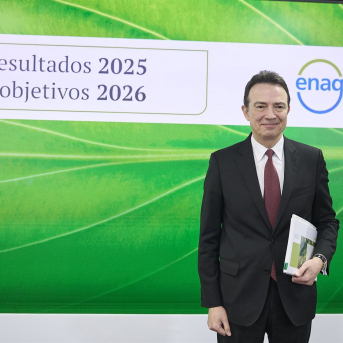 El consejero delegado de Enagás, Arturo Gonzalo, durante una rueda de prensa Jesús Hellín - Europa Press El consejero delegado de Enagás, Arturo Gonzalo, durante una rueda de prensa Jesús Hellín - Europa Press