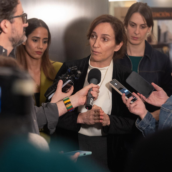 Imagen de archivo de la ministra de Sanidad, Mónica García. Eduardo Parra - Europa Press