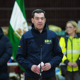 El presidente de la Junta de Andalucía, Juanma Moreno, durante una comparecencia ante los medios de comunicación en Adamuz, el día 22 de enero (Fotografía de Archivo) Francisco J. Olmo - Europa Press El presidente de la Junta de Andalucía, Juanma Moreno, durante una comparecencia ante los medios de comunicación en Adamuz, el día 22 de enero (Fotografía de Archivo) Francisco J. Olmo - Europa Press