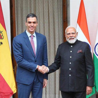 El Presidente Del Gobierno, Pedro Sánchez, Se Reúne Con El Primer Ministro De India, Narendra Modi FERNANDO CALVO El Presidente Del Gobierno, Pedro Sánchez, Se Reúne Con El Primer Ministro De India, Narendra Modi FERNANDO CALVO