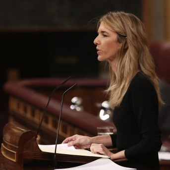 La portavoz del PP en el Congreso, Cayetana Álvarez de Toledo, interviene en la primera sesión de control al Gobierno en la XIV Legislatura, en el Congreso de los Diputados, Madrid (España), a 12 de febrero de 2020. Eduardo Parra - Europa Press La portavoz del PP en el Congreso, Cayetana Álvarez de Toledo, interviene en la primera sesión de control al Gobierno en la XIV Legislatura, en el Congreso de los Diputados, Madrid (España), a 12 de febrero de 2020. Eduardo Parra - Europa Press