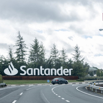 Exteriores de la Ciudad Financiera del Banco Santander, en Boadilla del Monte, a 5 de febrero de 2026, en Boadilla del Monte, Madrid (España). Ricardo Rubio - Europa Press