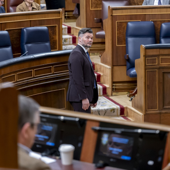 El portavoz de ERC en el Congreso, Gabriel Rufián, durante una sesión plenaria en el Congreso de los Diputados | Alberto Ortega (Europa Press). El portavoz de ERC en el Congreso, Gabriel Rufián, durante una sesión plenaria en el Congreso de los Diputados | Alberto Ortega (Europa Press).