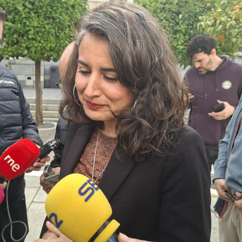 La portavoz de Unidas por Extremadura, Irene de Miguel, en declaraciones a los medios EUROPA PRESS La portavoz de Unidas por Extremadura, Irene de Miguel, en declaraciones a los medios EUROPA PRESS