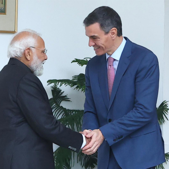El presidente del Gobierno, Pedro Sánchez (d), mantiene un encuentro con el primer ministro de la República de la India, Narendra Modi (i), en Hyderabad House, a 18 de febrero de 2026, en Nueva Delhi (República de la India). Pool Moncloa/Fernando Calvo El presidente del Gobierno, Pedro Sánchez (d), mantiene un encuentro con el primer ministro de la República de la India, Narendra Modi (i), en Hyderabad House, a 18 de febrero de 2026, en Nueva Delhi (República de la India). Pool Moncloa/Fernando Calvo
