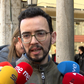 Llamas atiende a los medios de comunicación este miércoles en Valladolid EUROPA PRESS