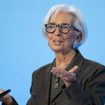 05 February 2026, Hesse, Frankfurt_Main: Christine Lagarde, President of the European Central Bank (ECB), speaks at the press conference after the ECB Governing Council meeting. Photo: Florian Wiegand/dpa Florian Wiegand/dpa