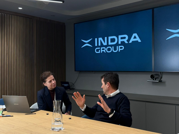 Entrevista al presidente de Indra, Ángel Escribano. 
