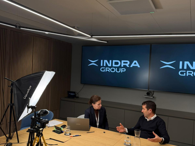 Entrevista en exclusiva de Demócrata, al presidente de Indra Group, Ángel Escribano. 