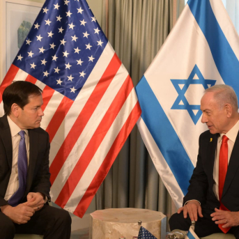 El secretario de Estado, Marco Rubio, y el primer ministro israelí, Benjamin Netanyahu Europa Press/Contacto/Amos Ben Gershom/Israel Gpo