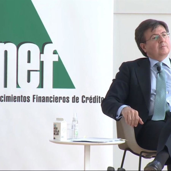 El secretario general de Asnef, Ignacio Pla, a 25 de mayo de 2021. EUROPA PRESS