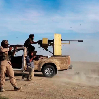 Captura de un vídeo con combatientes de Estado Islámico en la provincia siria de Deir Ezzor Europa Press/Contacto/Handout