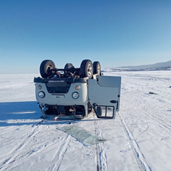 Accidente de tráfico en la superficie helada del lago Baikal, en Rusia, en enero de 2026 (archivo) Europa Press/Contacto/Xinhua