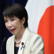 La primera ministra japonesa, Sanae Takaichi, durante una rueda de prensa en Tokio.  Europa Press/Contacto/POOL