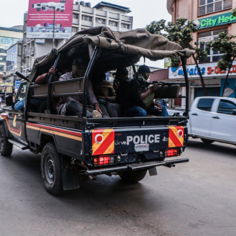 Un vehículo de la Policía de Kenia en la capital, Nairobi (archivo) Europa Press/Contacto/James Wakibia