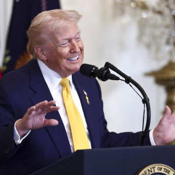 El presidente de Estados Unidos, Donald Trump, durante un acto oficial (archivo) Europa Press/Contacto/Jim LoScalzo - Pool via CNP