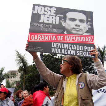 Protestas en Lima contra el nombramiento de José Jerí como presidente, en octubre de 2025. Europa Press/Contacto/Carlos Garcia Granthon
