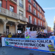 Inicio de la manifestación en defensa de la sanidad pública en la Plaza Mayor de Valladolid. EUROPA PRESS