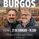 Cartel del acto electoral de Santiago Abascal y Carlos Pollán el viernes 27 de febrero en Burgos VOX