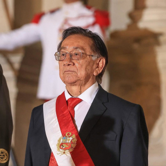 El presidente de Perú, José María Balcázar PRESIDENCIA DE PERÚ