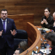 El presidente del Principado, Adrián Barbón, respondiendo a los portavoces parlamentarios en el Pleno de la JGPA. PRINCIPADO
