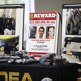 Cartel de las autoridades estadounidenses con la recompensa por Nemesio Oseguera Cervantes, 'El Mencho', líder del Cártel Jalisco Nueva Generación (CJNG) Europa Press/Contacto/K.C. Alfred