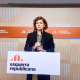 La secretaria general y portavoz de ERC, Elisenda Alamany, en rueda de prensa. EUROPA PRESS