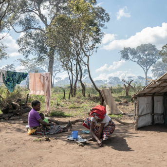 Desplazados en un campamento en la provincia de Cabo Delgado, en el norte de Mozambique (archivo) Europa Press/Contacto/Chris Huby