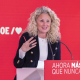 La portavoz del PSOE, Montse Mínguez, en una rueda de prensa en la sede de la calle Ferraz. EVA ERCOLANESE