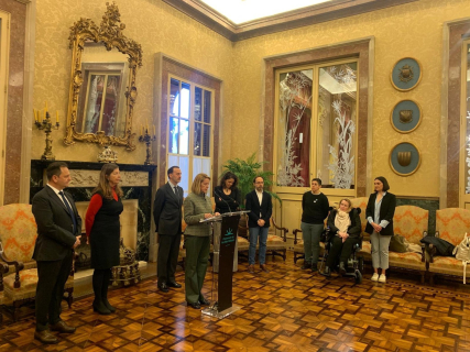 Lectura de un manifiesto en el Parlament por el Día Mundial de las Enfermedades Raras