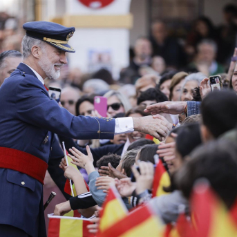 El rey Felipe VI preside los actos conmemorativos del centenario del vuelo 'Plus Ultra'. Clara Carrasco - Europa Press